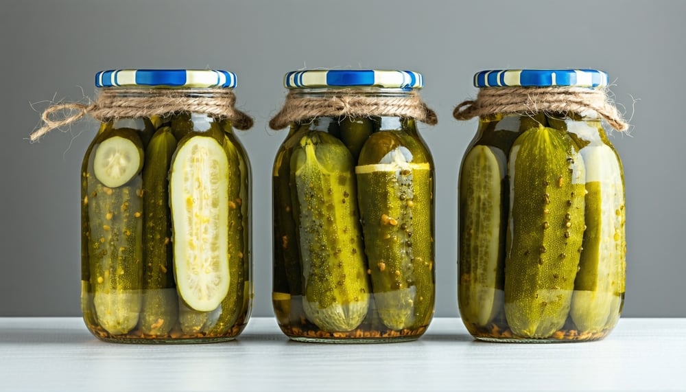 Jar of Piper's Pickles bread and butter pickles Jar of Piper's Pickles bread and butter pickles